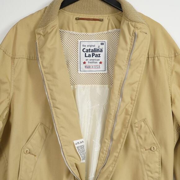 Vintage Catalina La Paz Jacket USA Made Windbreaker Bomber Size 42 - Picture 6 of 13